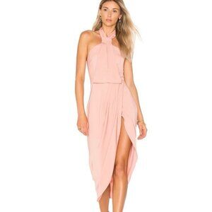 Shona Joy By Revolve Core Knot Draped Dress in Ballet Pink Size 4 A000978